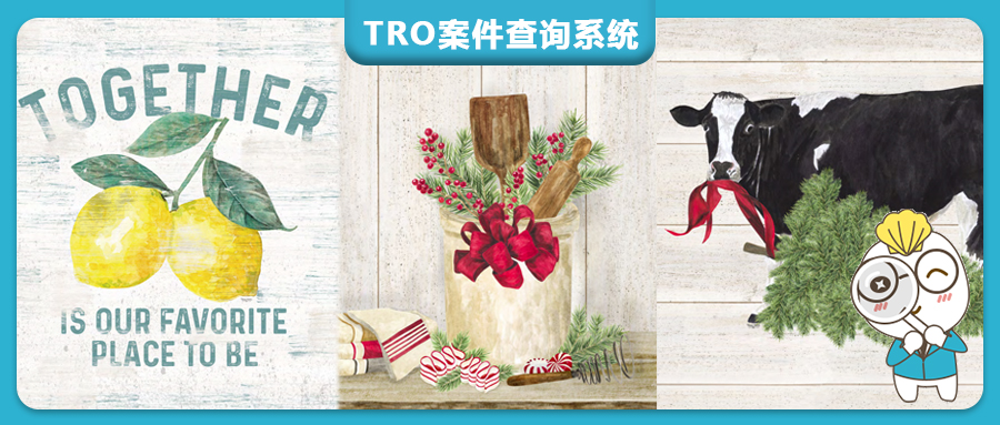 【25-cv-14322】4款柠檬/圣诞/奶牛等主题插画发起TRO，Keith律所代理Tara Reed 维权出击！