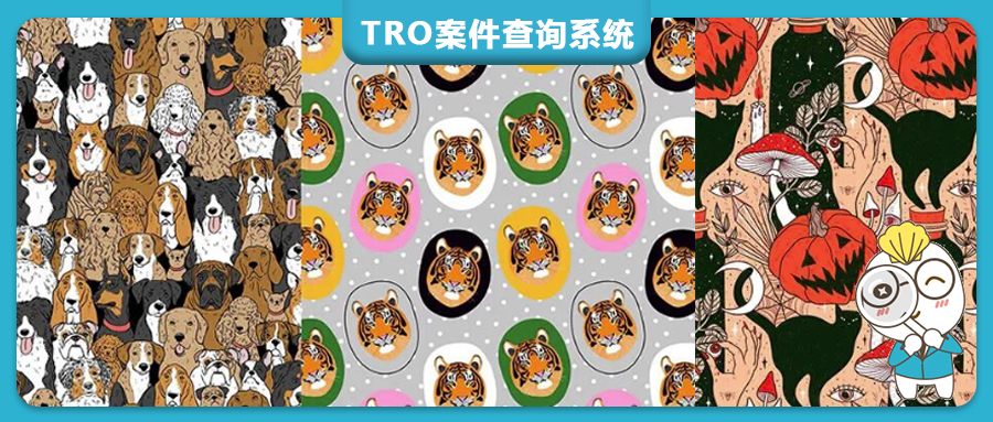 【25-cv-15364】21项无缝图案发起TRO！ Iuliia Gosteva作品维权，猫狗/蘑菇/万圣节元素侵权高危！