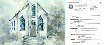 【26-cv-126】Debra Coules再发TRO，本案涉及一张浪漫风教堂作品侵权维权，跨境电商卖家在未经授权，切勿用于商品主题、详情页展示。