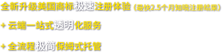 全新升级美国商标极速注册体验