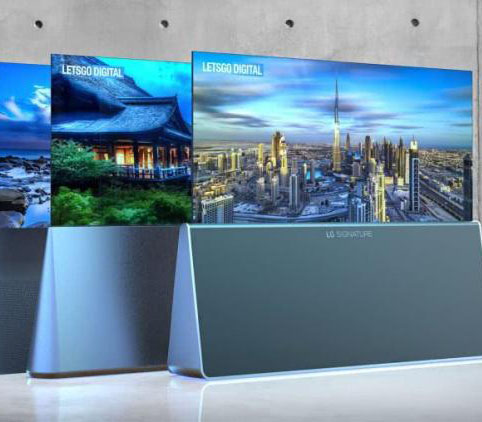 LG三款新卷轴电视专利曝光，电视音响双重模式，设计感更强